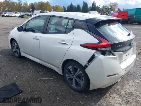 ✅ 2020 Nissan LEAF SV Plus • VIN: 1N4BZ1CP0LC301826 • Lot: 43528607. Wystawiony na IAAI z przebiegiem 30 521 mil. Bezpłatny archiwum sprzedaży aukcyjnych z USA i szczegółowy raport historii pojazdu na DreamBid. Zdjęcie 3.