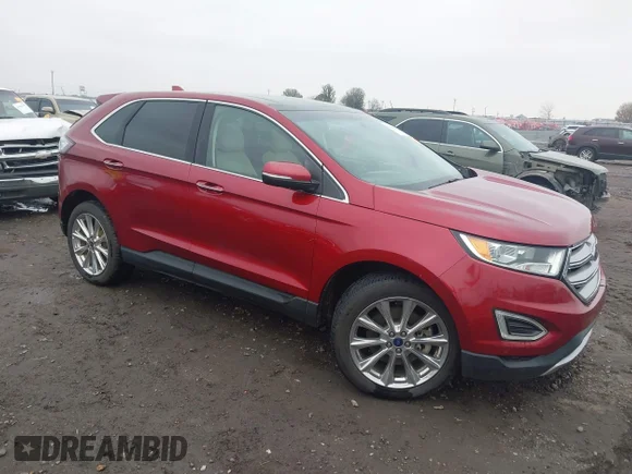 ✅ 2017 Ford Edge Titanium • VIN: 2FMPK3K85HBC63815 • Лот: 43830354. Опубліковано раніше на IAAI з пробігом 146 799 миль. Безкоштовний доступ до архіву аукціонних продажів зі США та докладний звіт про історію автомобіля на DreamBid. Зображення 1.