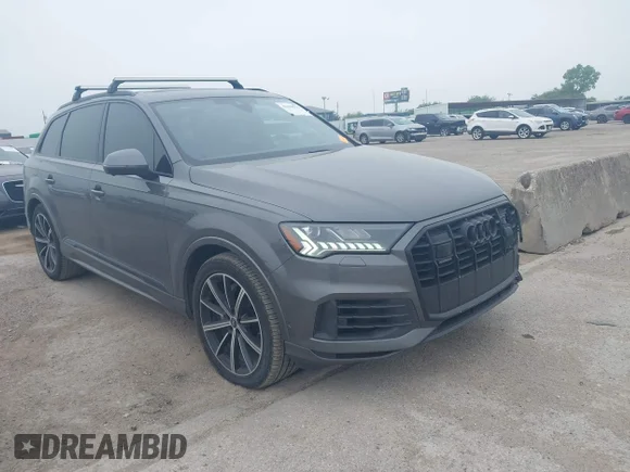 ✅ 2023 Audi Q7 Prestige • VIN: WA1VXBF72PD020877 • Lot: 42308571. Listed on IAAI with 46,531 mi. Free auction sales archive from the USA and detailed vehicle history report at DreamBid. Image 1.