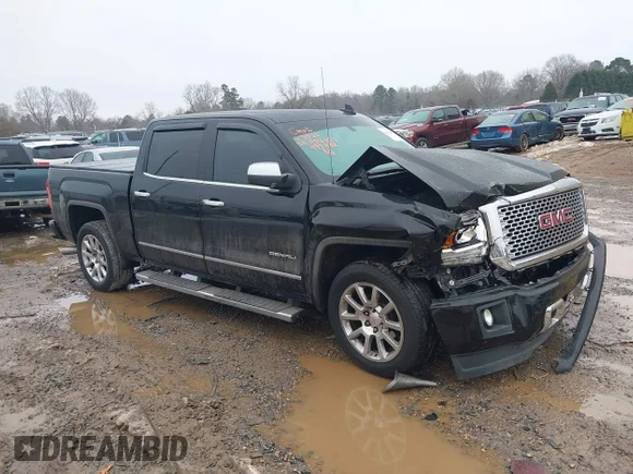 ✅ 2015 GMC Sierra 1500 Denali • VIN: 3GTU2WEC0FG497492 • Lot: 44301437. Listed on IAAI with 169,656 mi. Free auction sales archive from the USA and detailed vehicle history report at DreamBid. Image 1.