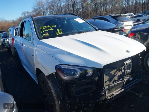 ✅ 2021 Mercedes-Benz GLE 53 AMG • VIN: 4JGFB6BB8MA507259 • Lot: 44098244. Listed on IAAI with 24,501 mi. Free auction sales archive from the USA and detailed vehicle history report at DreamBid. Image 1.