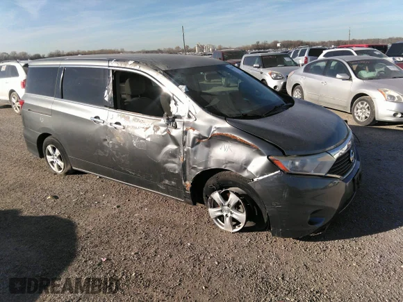 ✅ 2015 Nissan Quest SV • VIN: JN8AE2KPXF9127147 • Lot: 41217346. Wystawiony na IAAI z przebiegiem 112 374 mil. Bezpłatny archiwum sprzedaży aukcyjnych z USA i szczegółowy raport historii pojazdu na DreamBid. Zdjęcie 1.