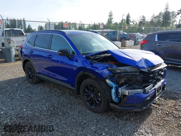 ✅ 2024 Honda CR-V Sport • VIN: 7FARS6H57RE061126 • Lot: 45135350. Listed on IAAI with 34,815 mi. Free auction sales archive from the USA and detailed vehicle history report at DreamBid. Image 1.