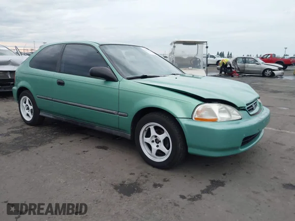 ✅ 1996 Honda Civic CX • VIN: 2HGEJ6421TH113880 • Lot: 44022461. Listed on IAAI with 154,874 mi. Free auction sales archive from the USA and detailed vehicle history report at DreamBid. Image 1.