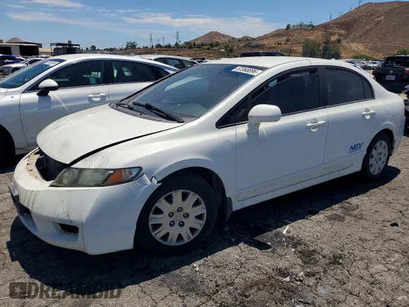 ✅ 2010 Honda Civic GX • VIN: 19XFA4F55AE000747 • Lot: 57068896. Listed on Copart with 121,572 mi. Free auction sales archive from the USA and detailed vehicle history report at DreamBid. Image 1.