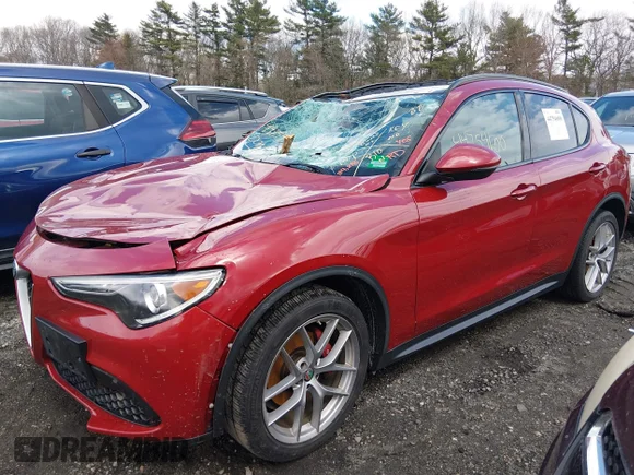 ✅ 2018 Alfa Romeo Stelvio Ti Sport • VIN: ZASFAKNN4J7B65850 • Лот: 44754600. Опубліковано раніше на IAAI з пробігом 84 818 миль. Безкоштовний доступ до архіву аукціонних продажів зі США та докладний звіт про історію автомобіля на DreamBid. Зображення 2.