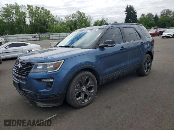 ✅ 2018 Ford Explorer Sport • VIN: 1FM5K8GT3JGA81479 • Лот: 55005786. Опубликован ранее на Copart с пробегом 69 671 миль. Бесплатный доступ к архиву аукционных продаж из США и подробный отчёт об истории автомобиля на DreamBid. Изображение 1.