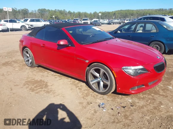✅ 2010 BMW 6 Series 650i • VIN: WBAEB5C50AC226010 • Lot: 44338463. Wystawiony na IAAI z przebiegiem 85 418 mil. Bezpłatny archiwum sprzedaży aukcyjnych z USA i szczegółowy raport historii pojazdu na DreamBid. Zdjęcie 1.