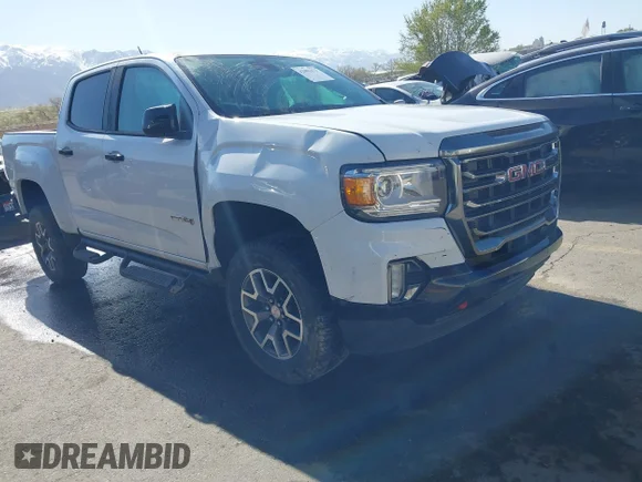 ✅ 2021 GMC Canyon 4WD AT4 • VIN: 1GTG6FEN4M1196416 • Lot: 42001473. Listed on IAAI with 87,246 mi. Free auction sales archive from the USA and detailed vehicle history report at DreamBid. Image 1.