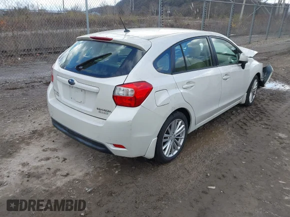 ✅ 2013 Subaru Impreza Premium • VIN: JF1GPAD63DH820214 • Lot: 43815495. Listed on IAAI with 129,587 mi. Free auction sales archive from the USA and detailed vehicle history report at DreamBid. Image 4.