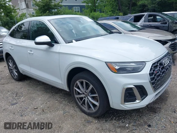 ✅ 2022 Audi SQ5 Sportback Premium Plus • VIN: WA124AFY8N2127455 • Lot: 42862042. Listed on IAAI with 37,114 mi. Free auction sales archive from the USA and detailed vehicle history report at DreamBid. Image 1.