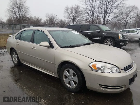 ✅ 2009 Chevrolet Impala LT • VIN: 2G1WT57N791173637 • Lot: 44590048. Listed on IAAI with 172,187 mi. Free auction sales archive from the USA and detailed vehicle history report at DreamBid. Image 1.
