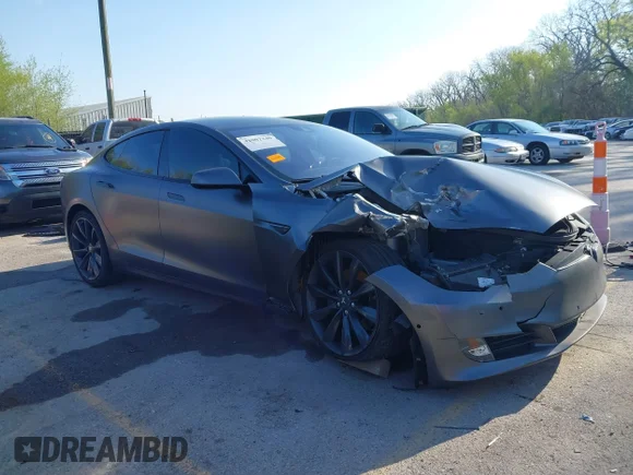 ✅ 2016 Tesla Model S 90D • VIN: 5YJSA1E43GF115310 • Lot: 42002240. Listed on IAAI with 108,172 mi. Free auction sales archive from the USA and detailed vehicle history report at DreamBid. Image 1.