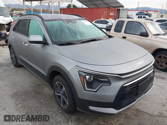 ✅ 2025 Kia Niro LX • VIN: KNDCP3LE0S5307708 • Lot: 44066209. Listed on IAAI with 12,395 mi. Free auction sales archive from the USA and detailed vehicle history report at DreamBid. Image 1.