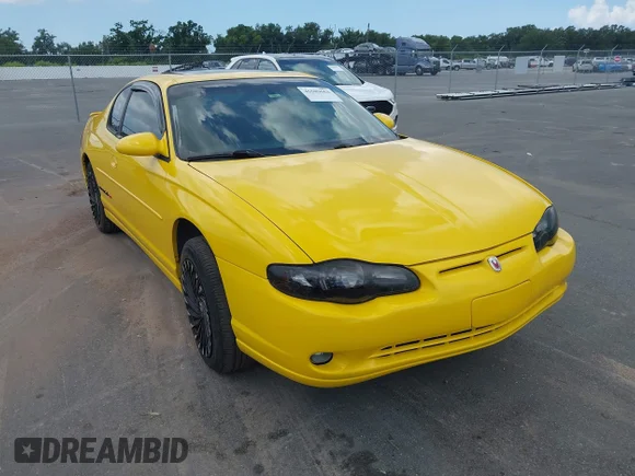 ✅ 2003 Chevrolet Monte Carlo SS • VIN: 2G1WX12K039156522 • Lot: 45589664. Listed on IAAI with 155,717 mi. Free auction sales archive from the USA and detailed vehicle history report at DreamBid. Image 1.