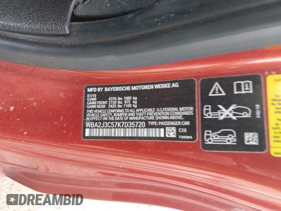 ✅ 2019 BMW 2 Series 230i xDrive • VIN: WBA2J3C57K7D35720 • Lot: 44683992. Wystawiony na IAAI z przebiegiem 178 000 mil. Bezpłatny archiwum sprzedaży aukcyjnych z USA i szczegółowy raport historii pojazdu na DreamBid. Zdjęcie 9.