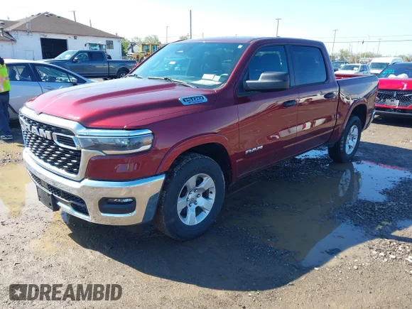 ✅ 2025 Ram 1500 Big Horn • VIN: 1C6RRFFG1SN590002 • Lot: 44884953. Wystawiony na IAAI z przebiegiem 9 427 mil. Bezpłatny archiwum sprzedaży aukcyjnych z USA i szczegółowy raport historii pojazdu na DreamBid. Zdjęcie 2.