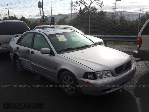 ✅ 2001 Volvo S40 • VIN: YV1VS29531F637077 • Lot: 44189314. Listed on IAAI with 211,460 mi. Free auction sales archive from the USA and detailed vehicle history report at DreamBid. Image 1.