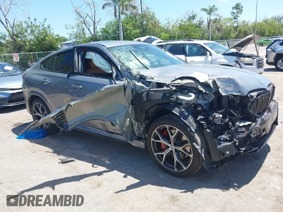 ✅ 2024 BMW X6 xDrive40i • VIN: 5UX33EX01R9S52323 • Lot: 45052688. Listed on IAAI with Not provided. Free auction sales archive from the USA and detailed vehicle history report at DreamBid. Image 1.