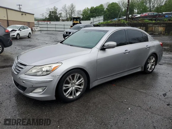 ✅ 2012 Hyundai Genesis 3.8L • VIN: KMHGC4DD7CU194450 • Lot: 56141875. Listed on Copart with 145,279 mi. Free auction sales archive from the USA and detailed vehicle history report at DreamBid. Image 1.
