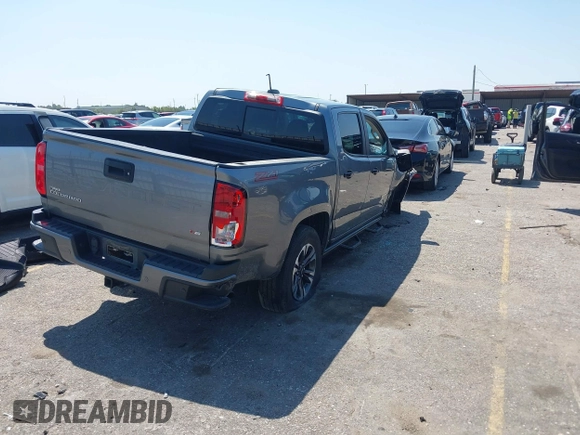 ✅ 2021 Chevrolet Colorado 2WD Z71 • VIN: 1GCGSDEN7M1221860 • Лот: 43174109. Опубліковано раніше на IAAI з пробігом 107 061 миль. Безкоштовний доступ до архіву аукціонних продажів зі США та докладний звіт про історію автомобіля на DreamBid. Зображення 4.