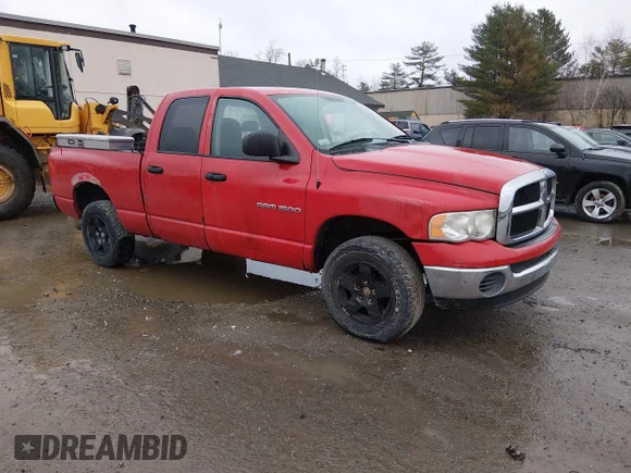✅ 2005 Dodge 1500 SLT • VIN: 1D7HU18N65J577958 • Lot: 44780828. Listed on IAAI with 119,827 mi. Free auction sales archive from the USA and detailed vehicle history report at DreamBid. Image 1.