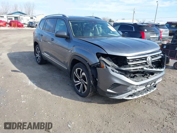 ✅ 2022 Volkswagen Atlas SEL • VIN: 1V2BR2CA9NC541602 • Lot: 44468138. Listed on IAAI with 85,534 mi. Free auction sales archive from the USA and detailed vehicle history report at DreamBid. Image 1.