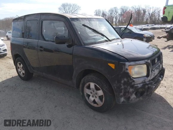 ✅ 2003 Honda Element EX • VIN: 5J6YH28593L006626 • Лот: 44742031. Опубліковано раніше на IAAI з пробігом 283 188 миль. Безкоштовний доступ до архіву аукціонних продажів зі США та докладний звіт про історію автомобіля на DreamBid. Зображення 1.