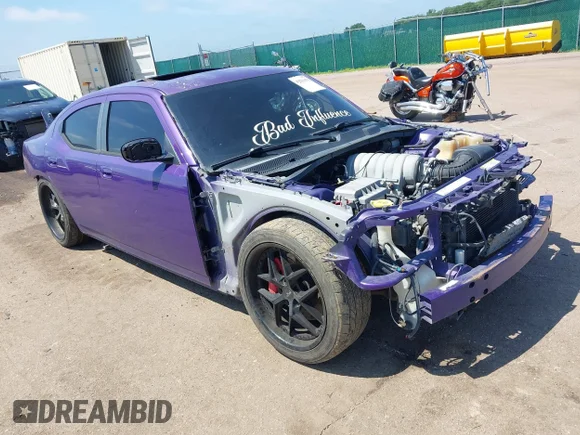 ✅ 2007 Dodge Charger SRT-8 • VIN: 2B3LA73W77H894816 • Lot: 42619479. Listed on IAAI with 154,325 mi. Free auction sales archive from the USA and detailed vehicle history report at DreamBid. Image 1.