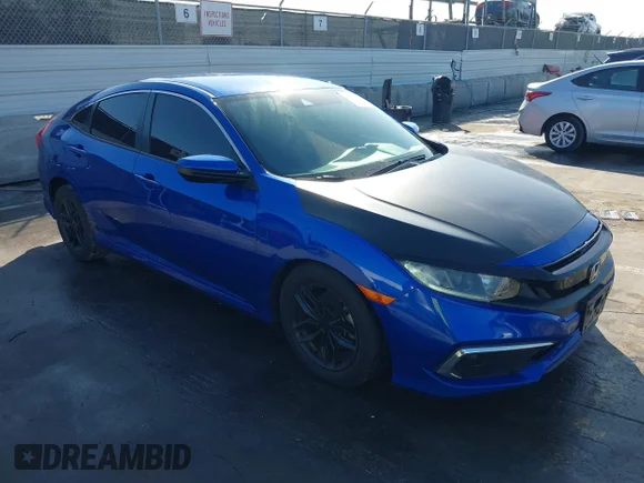 ✅ 2020 Honda Civic LX • VIN: 19XFC2F60LE002478 • Lot: 44296469. Listed on IAAI with 57,730 mi. Free auction sales archive from the USA and detailed vehicle history report at DreamBid. Image 1.
