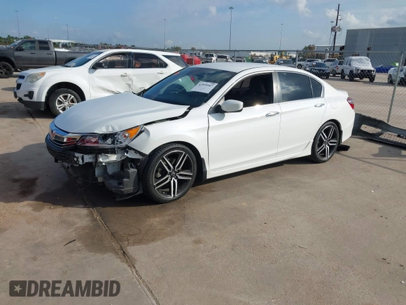 ✅ 2016 Honda Accord Sport • VIN: 1HGCR2F64GA133389 • Lot: 43999907. Wystawiony na IAAI z przebiegiem 56 624 mil. Bezpłatny archiwum sprzedaży aukcyjnych z USA i szczegółowy raport historii pojazdu na DreamBid. Zdjęcie 2.