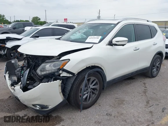 ✅ 2016 Nissan Rogue SL • VIN: 5N1AT2MT3GC822288 • Lot: 44919550. Listed on IAAI with 190,796 mi. Free auction sales archive from the USA and detailed vehicle history report at DreamBid. Image 2.