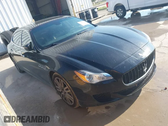 ✅ 2015 Maserati Quattroporte S Q4 • VIN: ZAM56RRA5F1142153 • Lot: 42964950. Listed on IAAI with 85,330 mi. Free auction sales archive from the USA and detailed vehicle history report at DreamBid. Image 1.
