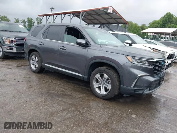✅ 2025 Honda Pilot EX-L • VIN: 5FNYG1H42SB172952 • Lot: 45163332. Wystawiony na IAAI z przebiegiem 9 309 mil. Bezpłatny archiwum sprzedaży aukcyjnych z USA i szczegółowy raport historii pojazdu na DreamBid. Zdjęcie 1.