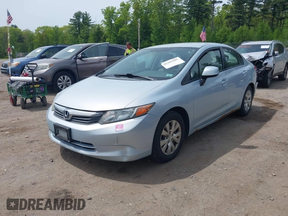 ✅ 2012 Honda Civic LX • VIN: 2HGFB2F55CH581838 • Lot: 45183902. Wystawiony na IAAI z przebiegiem 262 949 mil. Bezpłatny archiwum sprzedaży aukcyjnych z USA i szczegółowy raport historii pojazdu na DreamBid. Zdjęcie 2.