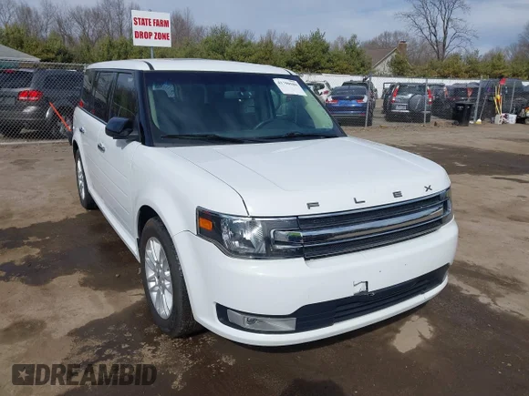 ✅ 2019 Ford Flex SEL • VIN: 2FMGK5C82KBA28953 • Lot: 41790580. Wystawiony na IAAI z przebiegiem 112 592 mil. Bezpłatny archiwum sprzedaży aukcyjnych z USA i szczegółowy raport historii pojazdu na DreamBid. Zdjęcie 1.