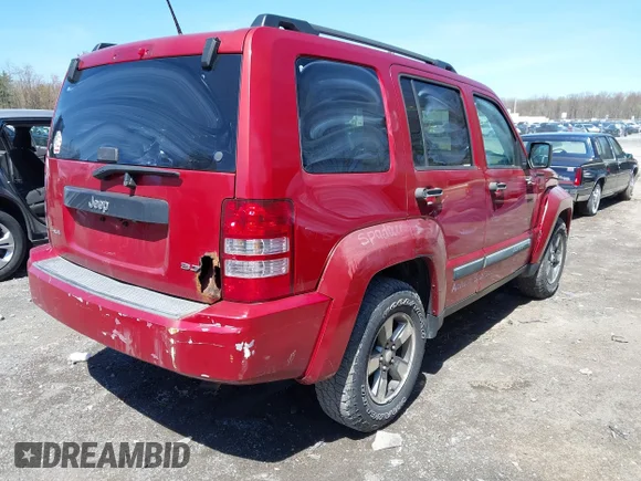 ✅ 2008 Jeep Liberty Sport • VIN: 1J8GN28K08W256089 • Lot: 42134106. Listed on IAAI with 229,834 mi. Free auction sales archive from the USA and detailed vehicle history report at DreamBid. Image 4.