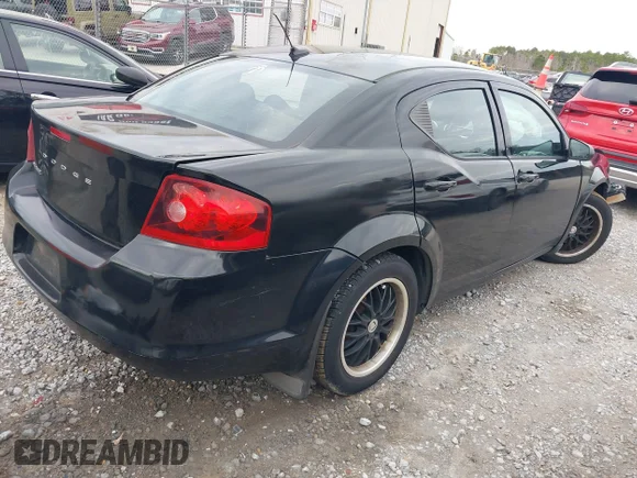 ✅ 2012 Dodge Avenger SE • VIN: 1C3CDZAB7CN265189 • Lot: 41326567. Listed on IAAI with 165,358 mi. Free auction sales archive from the USA and detailed vehicle history report at DreamBid. Image 4.