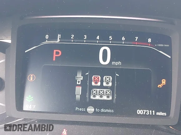 ✅ 2023 Honda Passport TrailSport • VIN: 5FNYF8H68PB043019 • Lot: 42456931. Wystawiony na IAAI z przebiegiem 7 311 mil. Bezpłatny archiwum sprzedaży aukcyjnych z USA i szczegółowy raport historii pojazdu na DreamBid. Zdjęcie 7.
