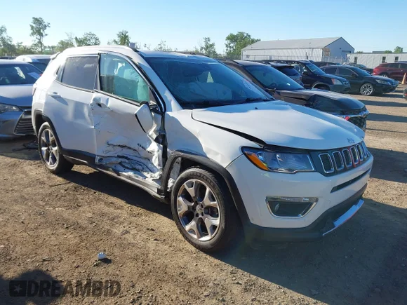 ✅ 2021 Jeep Compass Limited • VIN: 3C4NJCCB1MT531296 • Lot: 45107073. Wystawiony na IAAI z przebiegiem 108 720 mil. Bezpłatny archiwum sprzedaży aukcyjnych z USA i szczegółowy raport historii pojazdu na DreamBid. Zdjęcie 1.