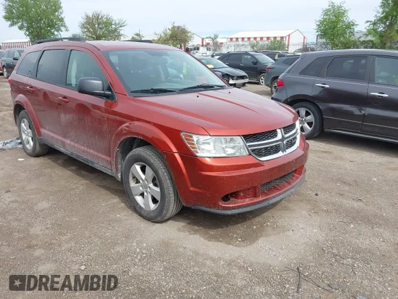 ✅ 2014 Dodge Journey American Value • VIN: 3C4PDCAB1ET310172 • Lot: 45021360. Listed on IAAI with 242,270 mi. Free auction sales archive from the USA and detailed vehicle history report at DreamBid. Image 1.