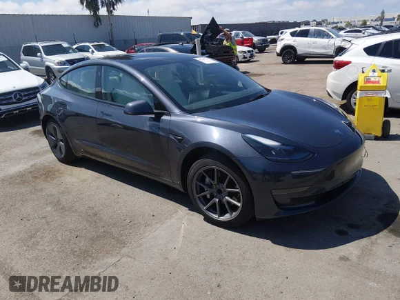 ✅ 2023 Tesla Model 3 • VIN: 5YJ3E1EA8PF554341 • Lot: 45115343. Listed on IAAI with 19,240 mi. Free auction sales archive from the USA and detailed vehicle history report at DreamBid. Image 1.