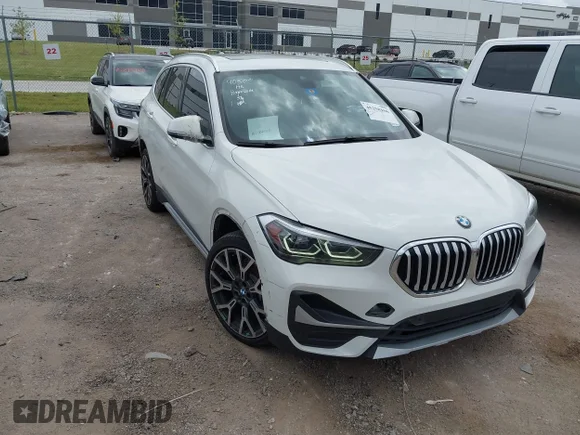 ✅ 2022 BMW X1 xDrive28i • VIN: WBXJG9C05N5V07814 • Лот: 45258166. Опубликован ранее на IAAI с пробегом 46 790 миль. Бесплатный доступ к архиву аукционных продаж из США и подробный отчёт об истории автомобиля на DreamBid. Изображение 1.