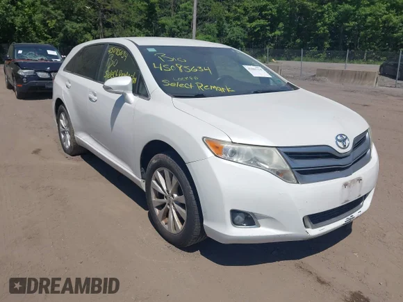 ✅ 2013 Toyota Venza LE • VIN: 4T3BA3BB0DU039890 • Lot: 45085634. Listed on IAAI with 158,372 mi. Free auction sales archive from the USA and detailed vehicle history report at DreamBid. Image 1.