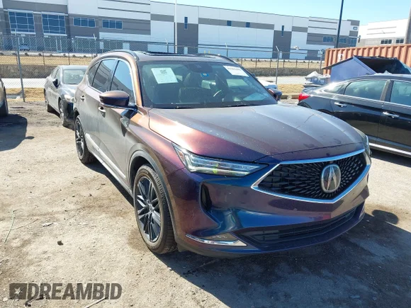 ✅ 2022 Acura MDX Advance • VIN: 5J8YE1H86NL035332 • Lot: 44362498. Wystawiony na IAAI z przebiegiem 42 626 mil. Bezpłatny archiwum sprzedaży aukcyjnych z USA i szczegółowy raport historii pojazdu na DreamBid. Zdjęcie 1.