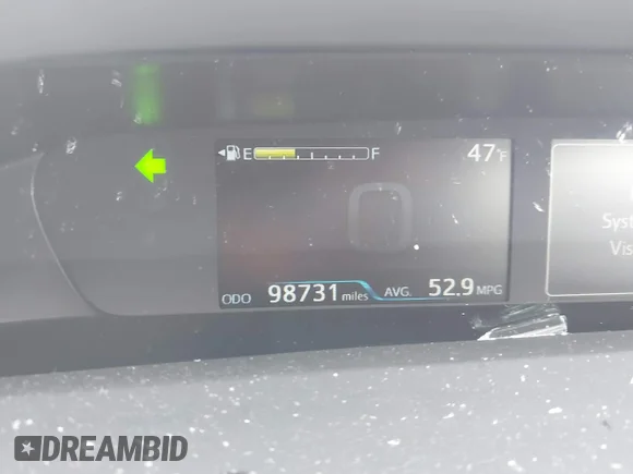 ✅ 2022 Toyota Prius LE • VIN: JTDKAMFU3N3187036 • Lot: 43493399. Wystawiony na IAAI z przebiegiem 98 731 mil. Bezpłatny archiwum sprzedaży aukcyjnych z USA i szczegółowy raport historii pojazdu na DreamBid. Zdjęcie 7.