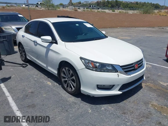 ✅ 2014 Honda Accord Sport • VIN: 1HGCR2F51EA178522 • Lot: 45339746. Listed on IAAI with 154,738 mi. Free auction sales archive from the USA and detailed vehicle history report at DreamBid. Image 1.