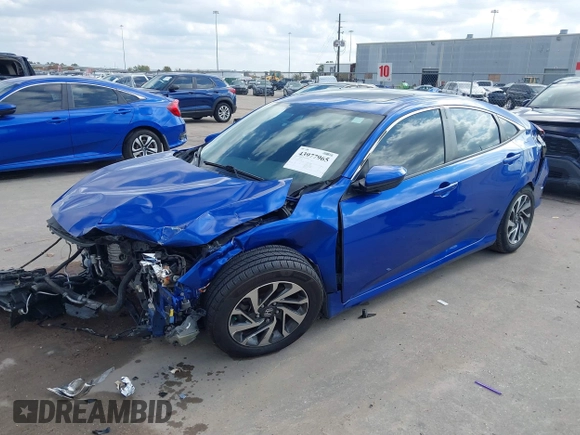 ✅ 2018 Honda Civic EX • VIN: 2HGFC2F72JH523567 • Lot: 43977965. Wystawiony na IAAI z przebiegiem 62 746 mil. Bezpłatny archiwum sprzedaży aukcyjnych z USA i szczegółowy raport historii pojazdu na DreamBid. Zdjęcie 2.