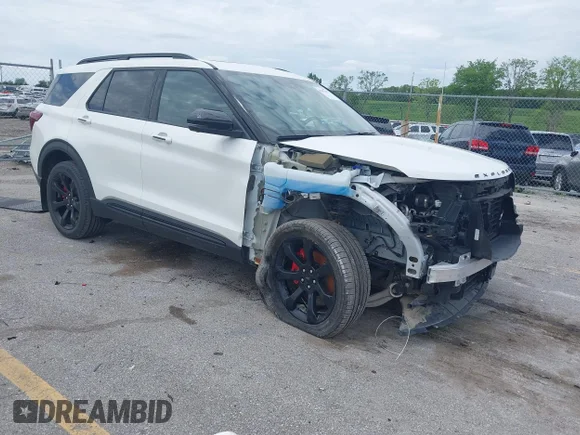 ✅ 2023 Ford Explorer ST • VIN: 1FM5K8GC0PGA00074 • Lot: 45167197. Listed on IAAI with 38,938 mi. Free auction sales archive from the USA and detailed vehicle history report at DreamBid. Image 1.
