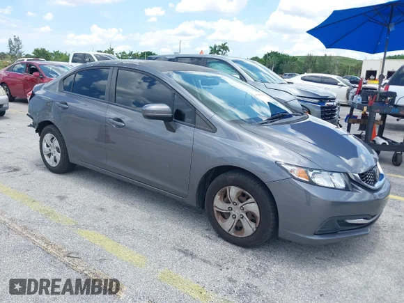 ✅ 2014 Honda Civic LX • VIN: 2HGFB2F5XEH503400 • Lot: 45369398. Wystawiony na IAAI z przebiegiem 188 089 mil. Bezpłatny archiwum sprzedaży aukcyjnych z USA i szczegółowy raport historii pojazdu na DreamBid. Zdjęcie 1.